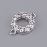 Maxbell Zircons Rhinestone Charms Pendant Connector Charms For DIY Necklace Jewelry