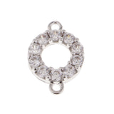 Maxbell Zircons Rhinestone Charms Pendant Connector Charms For DIY Necklace Jewelry