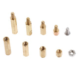 Maxbell 120 Pieces M3 Male Female Hex Brass Spacer Stand-off Screw Nut Assortment