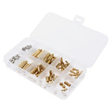 Maxbell 120 Pieces M3 Male Female Hex Brass Spacer Stand-off Screw Nut Assortment