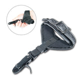 Maxbell Compound Bow Archery Release Aid - Black Wrist Strap with Foldback Design