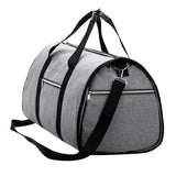 Maxbell Big Gray Nylon Barrel Bag Holdall Duffle Bag Holiday Sports Gym Handheld Bag Ladies Men 55 x 29 x 30 cm