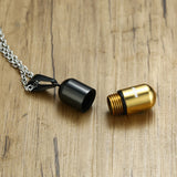 Maxbell Cremation Jewelry Capsule Cross Pill Case Urn Pendant Ash Keepsake Necklace