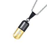 Maxbell Cremation Jewelry Capsule Cross Pill Case Urn Pendant Ash Keepsake Necklace