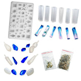 Maxbell 118 Pieces Assorted Jewelry Silicone Molds And Screw Eye Pins Jewelry Making