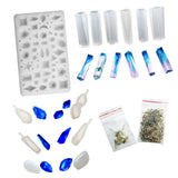 Maxbell 118 Pieces Assorted Jewelry Silicone Molds And Screw Eye Pins Jewelry Making