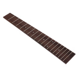 Maxbell Rosewood 18 Frets Ukulele Fingerboard Fretboard Ukulele Replacement Parts 11.42x1.38x1.89inch