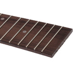 Maxbell Rosewood 18 Frets Ukulele Fingerboard Fretboard Ukulele Replacement Parts 11.42x1.38x1.89inch