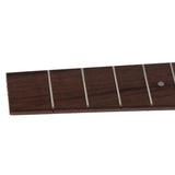 Maxbell Rosewood 18 Frets Ukulele Fingerboard Fretboard Ukulele Replacement Parts 11.42x1.38x1.89inch