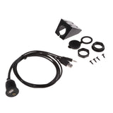 Maxbell 1 Meter USB 2.0 + 3.5mm AUX Dash Flush Mount Extension Cable Male to Female for Car Boat Motor