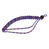 Maxbell Braided Paracord Adjustable Camera Wrist Strap/ Bracelet Red Blue White