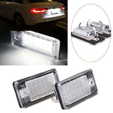 Maxbell 1 Set (2pcs) 6500K White Car License Plate Lights LED Lamp for Audi A3 A4 B6 B7 A6 A8 Q7 A5