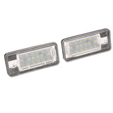 Maxbell 1 Set (2pcs) 6500K White Car License Plate Lights LED Lamp for Audi A3 A4 B6 B7 A6 A8 Q7 A5