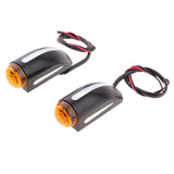 Maxbell 2Pcs Heavy Duty Motorcycle Bullet Turn Signals Blinker Amber Indicator Light