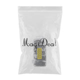 Maxbell 100Pcs/box Fishing Swivels 2# 4# 6# 8# 10# Barrel Swivel with Interlock Snap