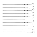 Maxbell 10pcs BBQ Roast Needle Stick, Lightweight and Portable, Ideal to Roast Flour Food, Vegetables, Meat and Fish