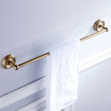 Maxbell 1 piece Home Hotel Bathroom Antique 610mm Wall Single Towel Rail Rack Bar Round Robe Holder