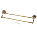 Maxbell Antique Style Brass Double Towel Bar Towel Rack Shelf Bathroom Accessories 24''