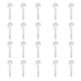 Maxbell 20pcs 18G Clear Acrylic Nose Studs Ring Bone Piercing Jewelry Universal