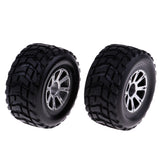 Maxbell 2Pcs Right Rubber Tires Tyres for Wltoys A969 1/18 Scale RC Climbing Crawler