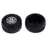 Maxbell 2Pcs Right Rubber Tires Tyres for Wltoys A969 1/18 Scale RC Climbing Crawler