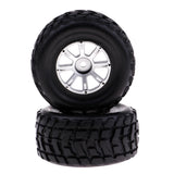 Maxbell 2Pcs Right Rubber Tires Tyres for Wltoys A969 1/18 Scale RC Climbing Crawler