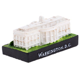 Maxbell Resin Mini White House Model Figurine Landmark Building Toy for Home Table Decoration Souvenir