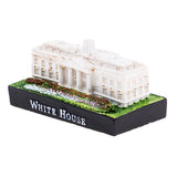 Maxbell Resin Mini White House Model Figurine Landmark Building Toy for Home Table Decoration Souvenir