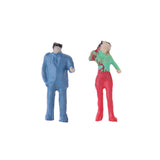 Maxbell HO Plastic Painted People Action Figure 1/100 Scale for Street Layout Scene