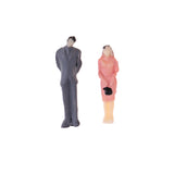 Maxbell HO Plastic Painted People Action Figure 1/100 Scale for Street Layout Scene