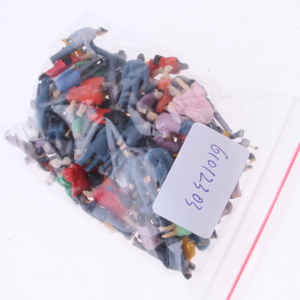 Maxbell HO Plastic Painted People Action Figure 1/87 Scale for Street Layout Scene