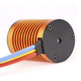 Maxbell 1x Orange 10T 3930KV Brushless Motor Slot 4P for 1/10 RC Truck Spare Parts