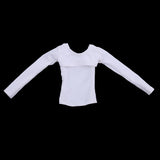 Maxbell 1/6 White Cloth Long Sleeve Top Shirt for 12'' Phicen Kumik Girl Figure Toys