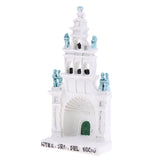 Maxbell DIY Resin Rossio Cathedral Model Statue Miniature for Sandpaly Sandspiel Game Accessory White