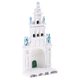 Maxbell DIY Resin Rossio Cathedral Model Statue Miniature for Sandpaly Sandspiel Game Accessory White