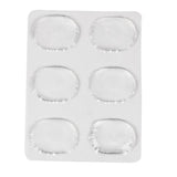 Maxbell Transparent Drum Silicone Mute Silencer Pads For Rock Band Drum Set Of 6