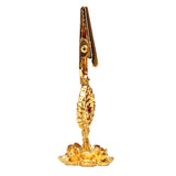 Maxbell Religious Brass Incense Coils Clip Holder w/ Flower Frame Incense Coil Stick