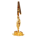 Maxbell Religious Brass Incense Coils Clip Holder w/ Flower Frame Incense Coil Stick