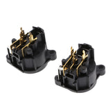 Maxbell 2pcs 3pin XLR Female Socket Mount Auido MIC Connector Gold Straight Pin Accessories