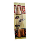 Maxbell 12Pieces Barbecue Skewers Set Stainless Steel Grill Stick Needles Kabob Sticks
