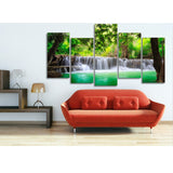 Maxbell 5-Panel Canvas Wall Artwork Paintings Waterfall Print Picture Set 20*40/55cm