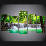 Maxbell 5-Panel Canvas Wall Artwork Paintings Waterfall Print Picture Set 20*40/55cm