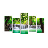 Maxbell 5-Panel Canvas Wall Artwork Paintings Waterfall Print Picture Set 20*40/55cm