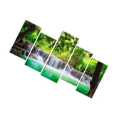 Maxbell 5-Panel Canvas Wall Artwork Paintings Waterfall Print Picture Set 20*40/55cm