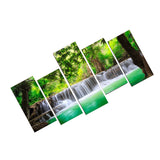 Maxbell 5-Panel Canvas Wall Artwork Paintings Waterfall Print Picture Set 20*40/55cm