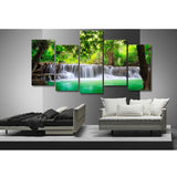 Maxbell 5-Panel Canvas Wall Artwork Paintings Waterfall Print Picture Set 20*40/55cm