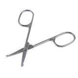 Maxbell 2 Pieces Steel Eyebrow Nose Hair Removal Fake Eyelashes Trimmer Scissors