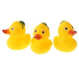 Maxbell 4 Pieces Cute Rubber Squeaky Duck Family Kids Baby Toddler Bathing Toy