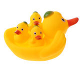 Maxbell 4 Pieces Cute Rubber Squeaky Duck Family Kids Baby Toddler Bathing Toy