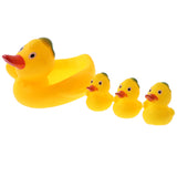 Maxbell 4 Pieces Cute Rubber Squeaky Duck Family Kids Baby Toddler Bathing Toy